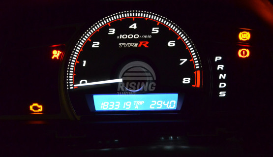 Gauge face Type-R style for Honda Civic 4D | FD | FA |  Acura CSX | Instrument cluster dashboard | 2005 - 2011