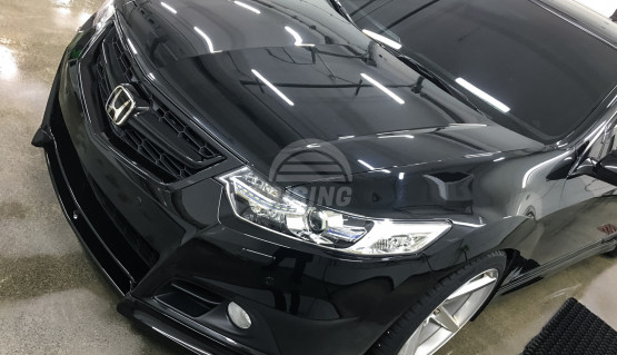 Front bumper splitter & fangs for Modulo Acura TSX | Honda Accord 8 CU | CU1 CU2 CW1 CW2 | 2008-2014